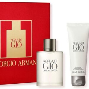Giorgio Armani Set Acqua Di Gio Pour Homme Woda Toaletowa Spray 100Ml + Balsam Po Goleniu 75Ml + Żel Pod Prysznic 75Ml