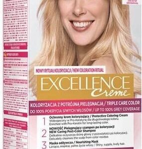 L'Oreal Excellence Creme Farba Do Włosów 10.21 Bardzo Bardzo Jasny Perłowy Blond