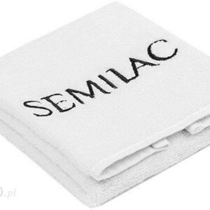 Semilac Ręczniczek biały z czarnym logo bawełna