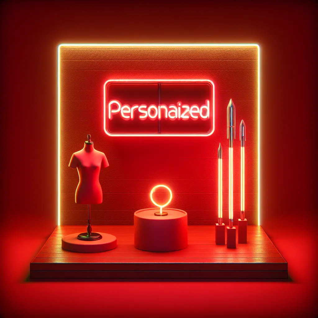 Personalizowany neon – czerwony akcent, który przyciąga uwagę